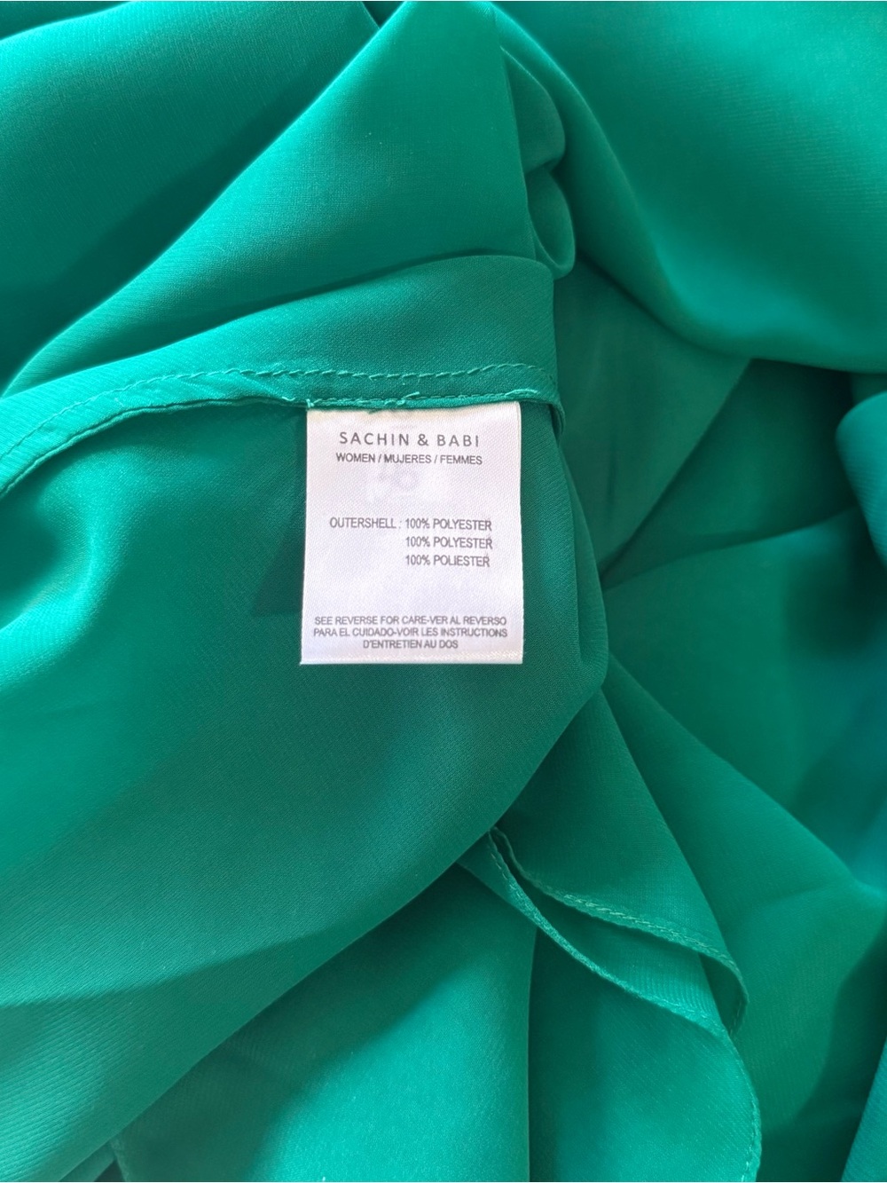 NWT Sachin + Babi Bianca Green Sequin Gown - Picture 9 of 10